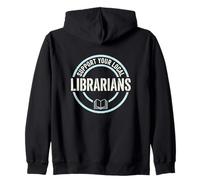 Apoye a Sus bibliotecarios Locales Archivista Público Sudadera con Capucha