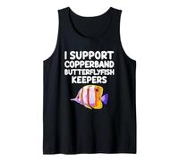Apoyo a Copperband Butterflyfish Keepers Reef Fish Camiseta sin Mangas