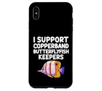 Apoyo a Copperband Butterflyfish Keepers Reef Fish Carcasa para iPhone XS MAX