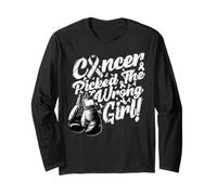 Apoyo a la concienciación sobre el cáncer de pulmón Picked Manga Larga