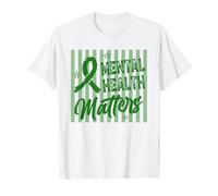 Apoyo a la concienciación sobre la Salud Mental de Green Ribbon Camiseta