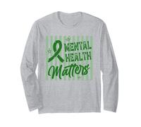 Apoyo a la concienciación sobre la Salud Mental de Green Ribbon Manga Larga