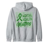 Apoyo a la concienciación sobre la Salud Mental de Green Ribbon Sudadera con Capucha