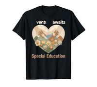 Apoyo a la inclusión de Conciencia sobre el Autismo para Maestros de educación Especial Camiseta gráfica económica, Hombre, Negro, M