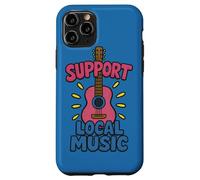 Apoyo a la música local: diseño colorido de guitarra para músicos Carcasa para iPhone 11 Pro