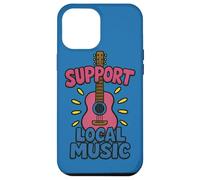 Apoyo a la música local: diseño colorido de guitarra para músicos Carcasa para iPhone 12 Pro Max