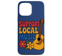 Apoyo a la música local: diseño colorido de guitarra para músicos Carcasa para iPhone 13 Pro Max