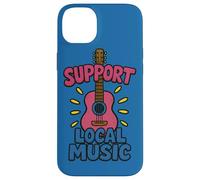 Apoyo a la música local: diseño colorido de guitarra para músicos Carcasa para iPhone 14 Plus