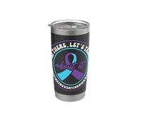 Apoyo a la Salud Mental 988 Semana de Prevención del Suicidio Vaso térmico de acero inoxidable de doble pared