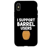 Apoyo a los usuarios del barril Almacenamiento de alimentos Sabor tradicional del envejecimiento Carcasa para iPhone X/XS