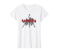 Apoyo Aficionado Baloncesto Baskonia Cataluña Basketball Camiseta, Mujer, Blanco, L