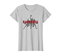 Apoyo Aficionado Baloncesto Baskonia Cataluña Basketball Camiseta, Mujer, Plata, L