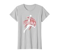 Apoyo Aficionado Baloncesto Girona Cataluña Basketball Camiseta, Mujer, Plata, L