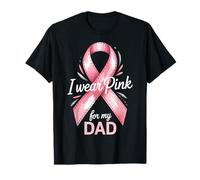 Apoyo de concientización sobre el cáncer I Wear Pink For My Dad Camiseta