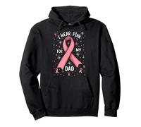 Apoyo de concientización sobre el cáncer I Wear Pink For My Dad Sudadera con Capucha