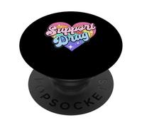 Apoyo Drag Rights Funny Drag Queen Show Protesta LGBTQ PopSockets PopGrip Adhesivo
