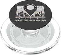 Apoyo Economía Local Mercado Comunidad Negocio Vintage PopSockets PopGrip para MagSafe
