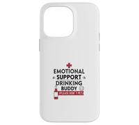 Apoyo Emocional Beber Buddy Funny Carcasa para iPhone 14 Pro MAX