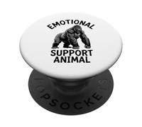 Apoyo Emocional Gorilla Funny Animal Design PopSockets PopGrip Adhesivo