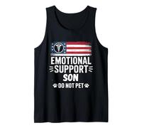 Apoyo Emocional Hijo No Mascota Humor Divertido Hombres Camiseta sin Mangas