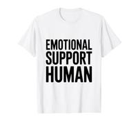 Apoyo Emocional Humano Camiseta gráfica económica, Hombre, Blanco, M