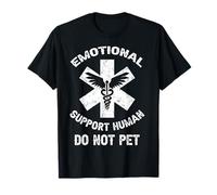Apoyo Emocional Humano No Mascota Vintage Retro Camiseta