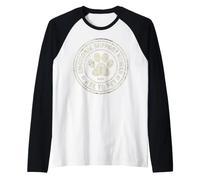 Apoyo Emocional Humano Pide Mascota Servicio Divertido Manipulador de Perros Camiseta Manga Raglan