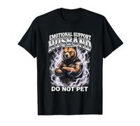 Apoyo Emocional Husband Do Not Pet Funny Bear Camiseta gráfica económica