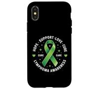 Apoyo familiar de concientización sobre el cáncer de linfoma no Hodgkin Carcasa para iPhone X/XS