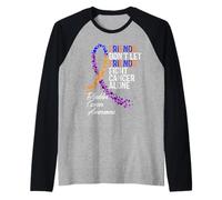 Apoyo Guerrero Combatiente Amigos Concientización sobre el Cáncer de Camiseta Manga Raglan