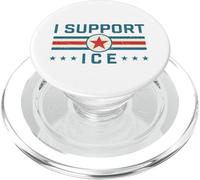 Apoyo Ice - Ley de Inmigración de Seguridad Fronteriza Patriótica PopSockets PopGrip para MagSafe