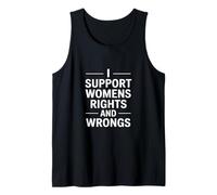 Apoyo los Derechos y los Errores de Las Mujeres Dicho Divertido Camiseta sin Mangas