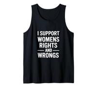 Apoyo los Derechos y los Errores de Las Mujeres Dicho Divertido Camiseta sin Mangas