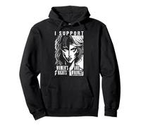 Apoyo los Derechos y los Errores de Las Mujeres Feminista Pop Art Girl Sudadera con Capucha