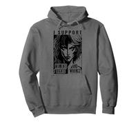 Apoyo los Derechos y los Errores de Las Mujeres Feminista Pop Art Girl Sudadera con Capucha
