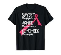 Apoyo Luchadores Admire sobreviviente Recuerda Cáncer de Mama Meme Camiseta