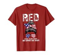Apoyo Militar del Viernes Rojo - Recuerde Que Todos los desplegados Camiseta