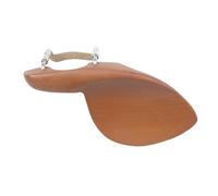 Apoyo para la barbilla para violín Mentonera de boj for violín, tamaño 4/4, accesorios montaje for con abrazadera for mentón, mentonera parte soporte estándar(Model C silver)