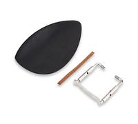 Apoyo para la barbilla para violín Mentonera for violín con soporte, tira de madera blanda, mentonera for, ébano, accesorios for piezas tamaño 4/4