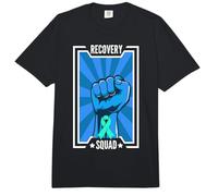 Apoyo Squad Adicción Recuperación Conciencia Sobriedad Comfort Colors Adult Heavyweight T-Shirt