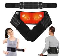 Apoyos magnéticos de turmalina para aliviar el dolor de espalda con 20 imanes, cinturón de apoyo automático y calmante hecho con materiales transpirables, alivio de hernia de disco, ciática (mediana)