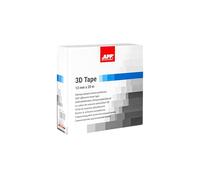 APP 3D Tape - Cinta adhesiva para pintar | 13 mm x 20 m | Blanca | Rollo de espuma protectora adhesiva | Rápida y eficaz | Para aberturas de automóviles