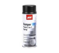 APP Bumper Paint Spray 2 en 1 - Pintura texturizada en spray para parachoques, molduras laterales, carcasas de retrovisores y más | 400 ml | Negro satinado