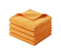 App MF Cloth - Paños de Microfibra para Coche 40x40 cm 360 g/m² | Multiuso sin Marcas ni Arañazos, Limpieza de Auto e Interiores sin Alones | Pack 3 Paños Naranjas