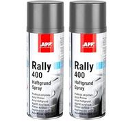 APP Rally 400 Acryl Primer Spray - Imprimación Universal | Imprimacion spray con excelente agarre | Pintura spray imprimacion para carrocería, metal, plástico y madera | 400ml | Gris (Paquete de 2)