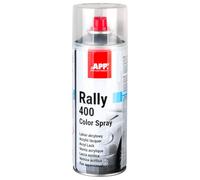 APP Rally 400 Color Spray - Barniz spray transparente brillante para coche, madera, metal | Incoloro brillante para todo tipo de superficies, alta cobertura | 400 ml