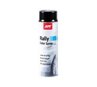 APP Rally Color Spray - Pintura Acrilica en Spray Negro Brillo | Pintura para Metal, Plastico, Madera, Coche | Barniz Acrilico en Aerosol | Negro Brillante | 500 ml