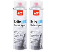APP Rally Color Spray Pintura Spray Acrilica | Pintura para Coche, Metal, Madera, Plastico | Transparente | 500 ml (Paquete de 2)