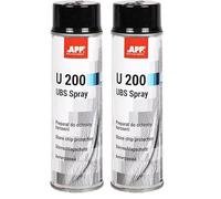 App U200 UBS Spray protector de bajos del coche | Pintura antigravilla coche en spray | Protección de bajos antigravilla, anticorrosión y antiruido | Spray antigravilla negro | 500 ml | Negro