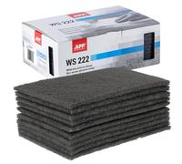 APP WS 222 - Papel de lija para lijadoras de madera, metal, acero y acero inoxidable, grano 600-800, 150 x 230 mm, 10 unidades, color gris